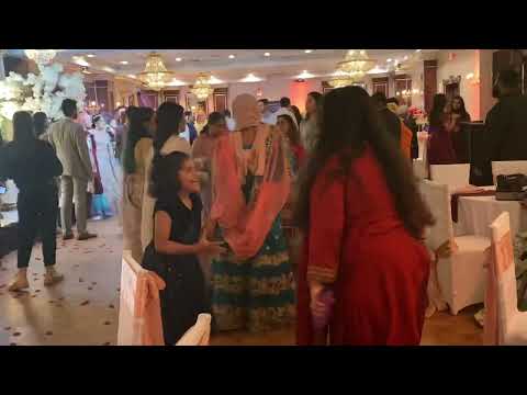 Arshiya kinda throws flower petals at Priya | Rafat & Mariam wedding day