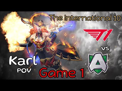 The International 10 | T1 vs Alliance | Game 1 | Karl Lina POV | LOWER BRACKET