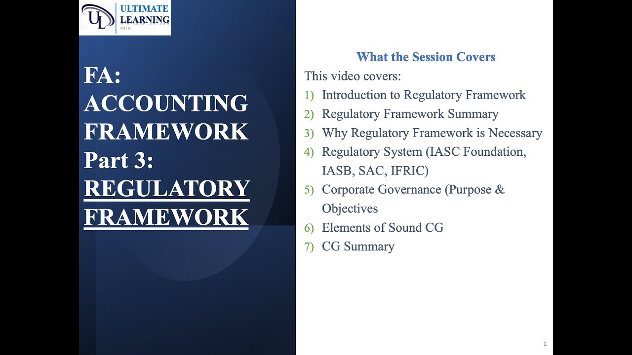 FA/FR: Regulatory Framework