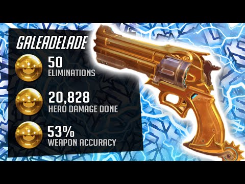Gale Dominating as McCree - 50 elims! [ Overwatch Season 28 Top 500 ]