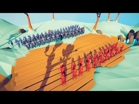 20 SAMURAI VS RANDOM Team ~ Totally Accurate Battle Simulator [TABS]