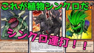 【遊戯王デュエルリンクス】植物シンクロデッキ！圧倒的爆発力！シンクロ連打ァ
