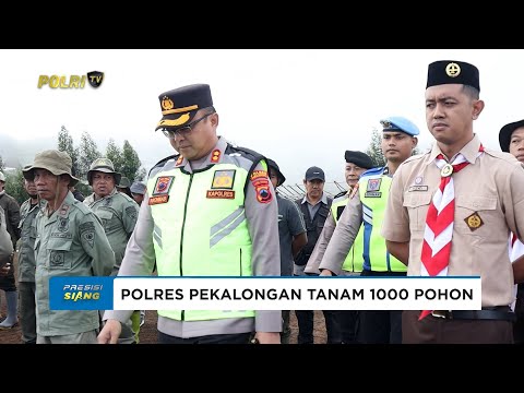 POLRES PEKALONGAN TANAM 1000 BIBIT POHON DI LAHAN KRITIS SIMEGO