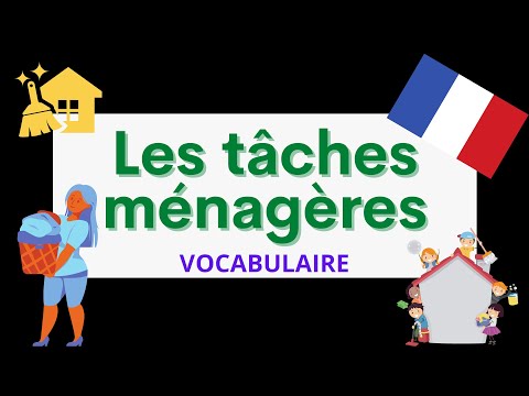 Les tâches ménagères | French vocabulary for beginners