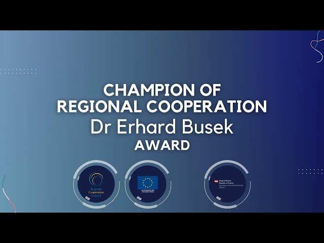 Champion of Regional Cooperation Dr. Erhard Busek