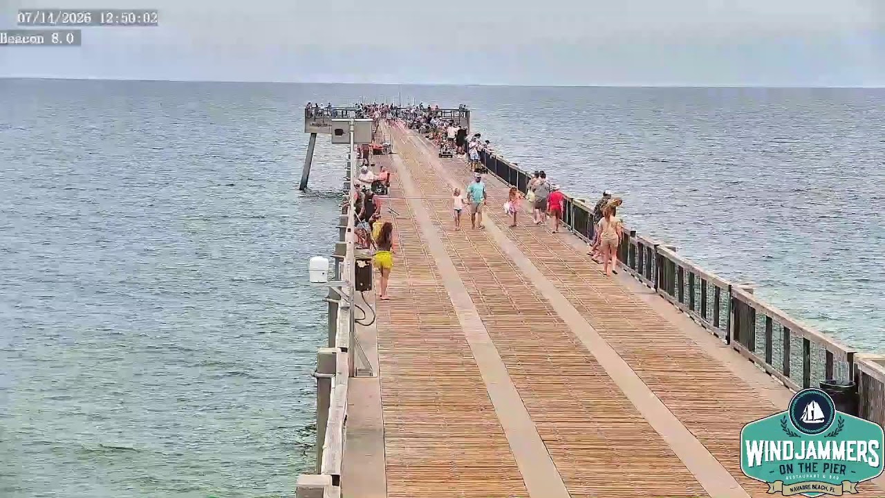 Live webcam view of Navarre Beach Fishing Pier Live