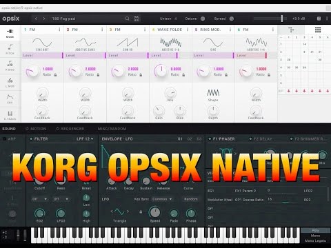 KORG OPSIX NATIVE - Altered FM Synthesizer - The BIG Sound Test - PC & Mac