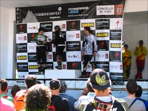 Vigo Bike Contest 2014, black side. Open de España DH. Entrega de premios.