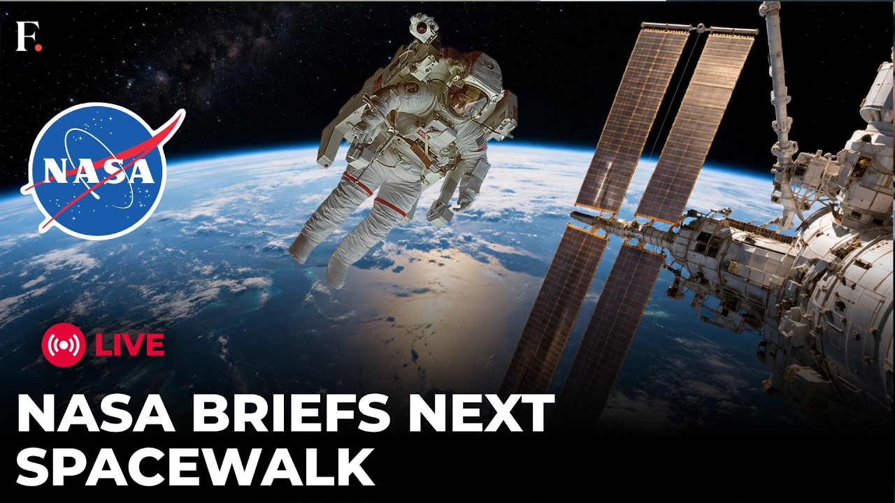 ISS LIVE: NASA Previews US Spacewalk 96 | Jessica Meir & Anil Menon Set for ISS Spacewalk