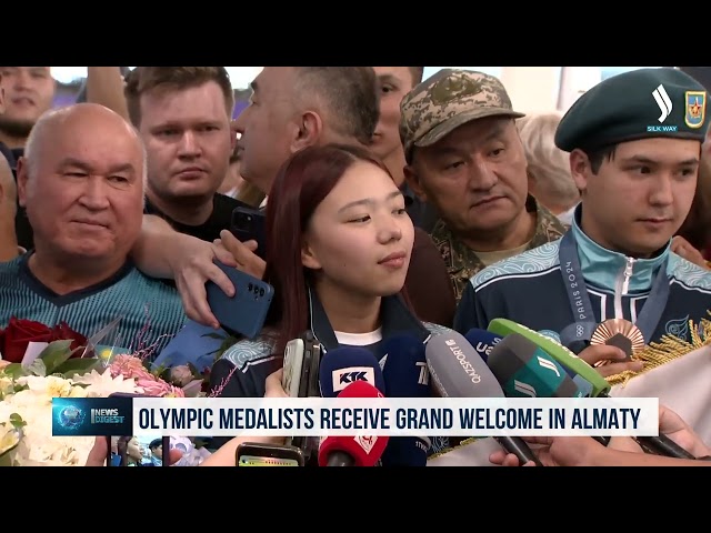 Olympic medalists receive grand welcome in Almaty