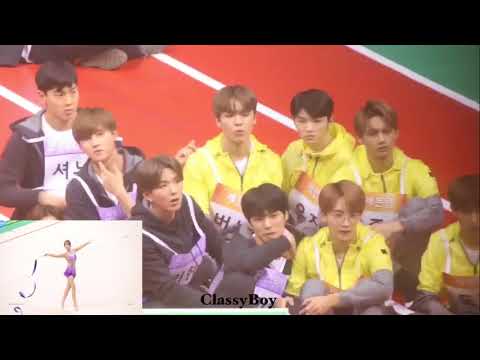 MonstaX & Seventeen react to ChengXiao WJSN Rhythmic Gymnastics ISAC2018
