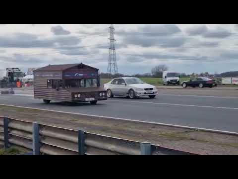 V8 Shed Destroys Lexus in Drag Race