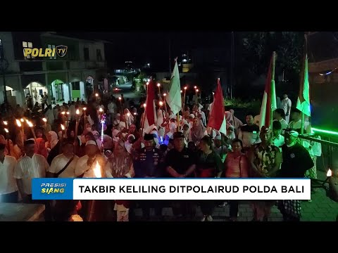 POLDA BALI DAN PECALANG AMANKAN TAKBIR KELILING
