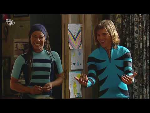 Catalan TV show characters wetsuit scene