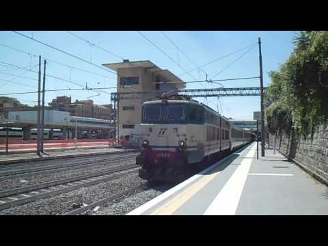 E656.058 sull' IC 505 "Tirreno" Ventimiglia - Roma Termini, in partenza da Roma Ostiense