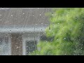 Heavy Storm and Rain Hitting Your Bedroom Window. High Quality Rainstorm Atmosphere Sleep Video