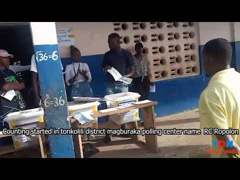Counting started in Tonkolili District, Magburaka polling center - C ROPOLON #sierraleone  ELECTIONS
