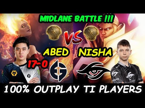 EG Abed Lina A-GOD vs Secret Nisha Invoker - 100% Outplayed The International 10 Ranked Dota 2