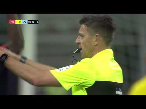Rissa finale Milan Lazio 1-0 Dazn
