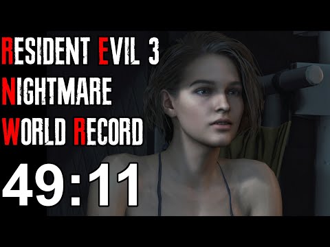 Resident Evil 3 Nightmare Speedrun Former World Record - 49:11