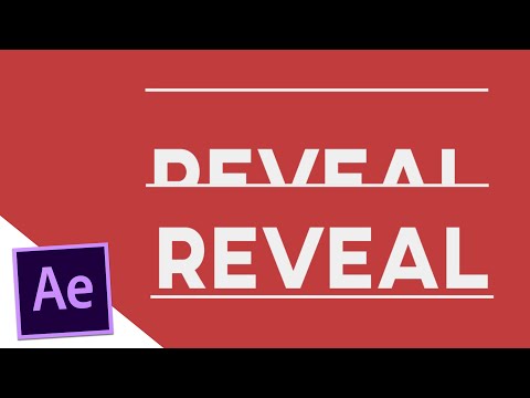 Revealing Text with Shapes - After Effects Tutorial