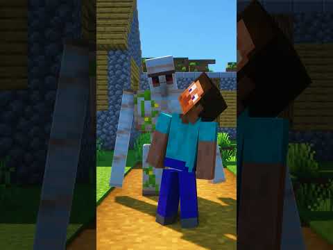 STEVE18 - Minecraft Steve Vs Pillagers, who will win? #shorts
