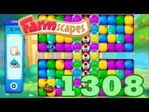 Farmscapes Level 1308 HD Gameplay Walkthrough | 3 - match game | android | ios | pc | GameGo Game