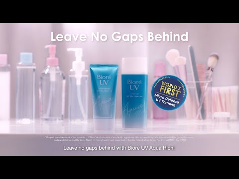 Leave no gaps behind with Bioré UV Aqua Rich