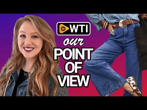 Sidefeel Womens Wide Leg Embroidered Jeans Stretchy Denim Pants | High Waisted Jeans With Pockets - WTI product video review
