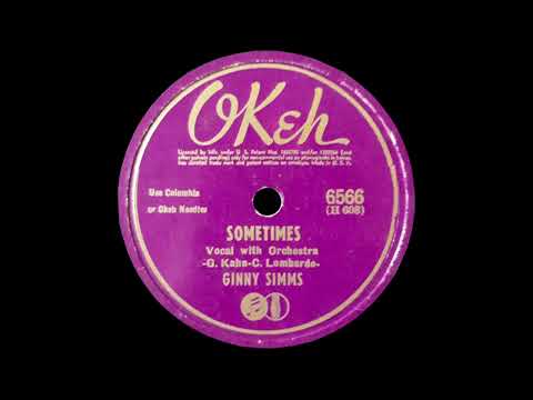 1941 Ginny Simms - Sometimes