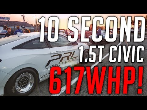 10 Second 617WHP 1.5T Civic!