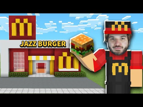 Jazzghost - I BECAME A MILLIONAIRE WITH A BURGER RESTAURANT IN MINECRAFT!