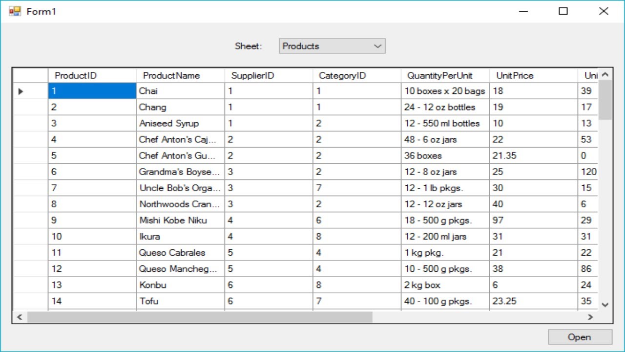 C# Tutorial - How to read excel file | FoxLearn