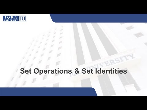 Set Theory & Set Operations | Venn Diagrams & Membership Tables of Set Operations