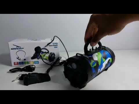 A caixa de som Bluetooth Portátil da Grasep D-P13