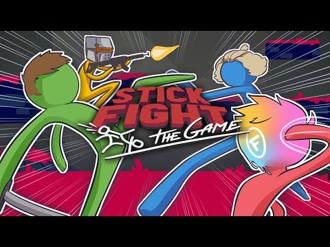 Stick Fight Funny Moments - fourzer0seven vs Kryoz vs Fitz vs Swagger!