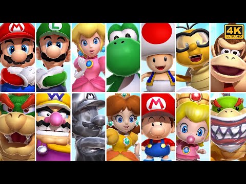 Mario Kart Arcade GP DX 1.18 (English) - All Character Select Animation | UHD