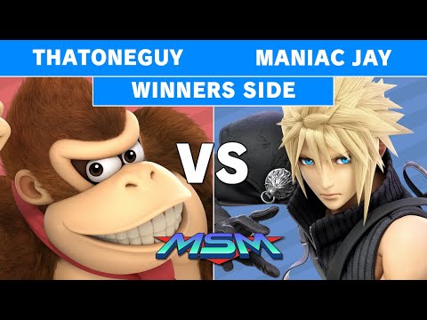 MSM 203 - Thatoneguy (Donkey Kong) Vs Maniac Jay (Cloud) Winners Pools - Smash Ultimate