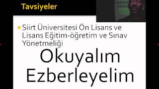 Siirt Üniversitesi, İktisadi ve İdari Bilimler, Oryantasyon videosu