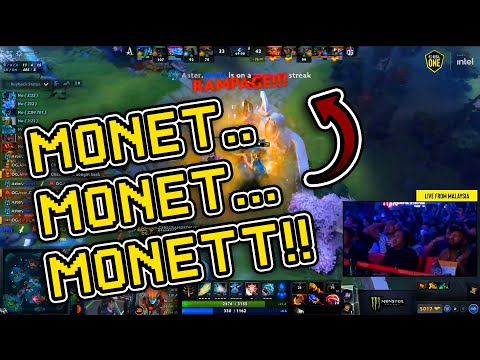 Caster reaction to Monet Phantom Assassin insane rampage against OG