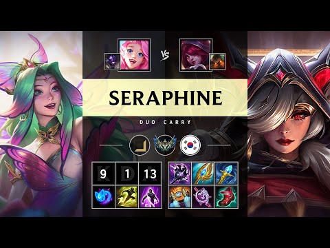 Seraphine Carry vs Xayah - KR Challenger Patch 25.15