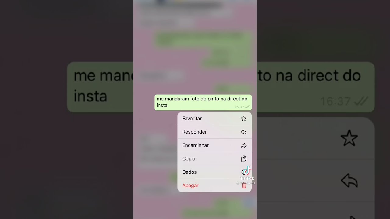 Falei para meu namorado que me mandaram foto de pinto no direct! #shorts😂😂