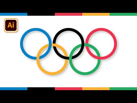 Illustrator Tutorial Create Olympic Rings with Scissor Tool