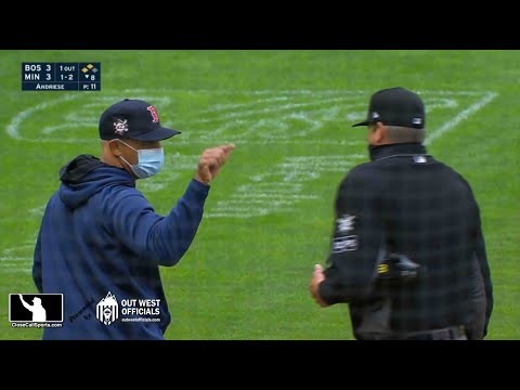 Ejection 011 - Jordan Baker Ejects Alex Cora After Umpires Fail to Reverse Foul Ball Call