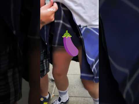 EM 2024 - Schotte zeigt seinen 🍆 Dudelsack 😳 Was unter dem Schottenrock steckt! | WELT #shorts