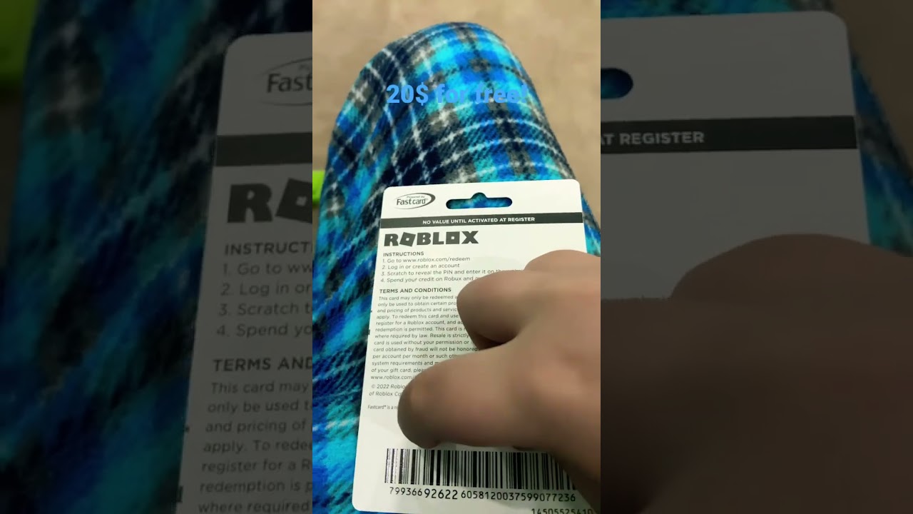 20$ FREE GIFT CARD (ROBLOX)