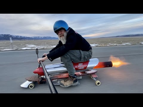 Some Guy Strapped A Jet Engine To A Longboard And Proceeded To Blast Off Like Wile E. Coyote