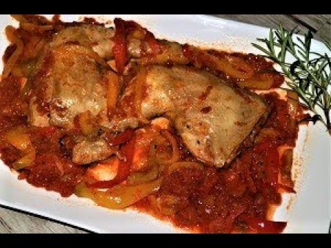 COSCE DI POLLO ALLA CACCIATORA CON PEPERONI