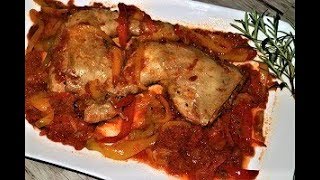 COSCE DI POLLO ALLA CACCIATORA CON PEPERONI