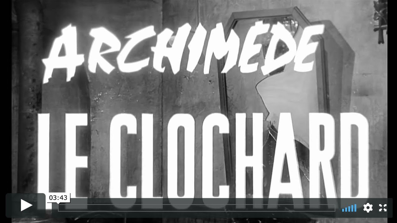 Miniature de la vidéo ARCHIMEDE LE CLOCHARD (1959) Bande Annonce VF HD, de Gilles Grangier avec Jean Gabin, Darryl Cowl du film Archimède, le clochard
